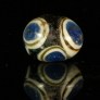 Medieval glass layered eye bead 365EM
